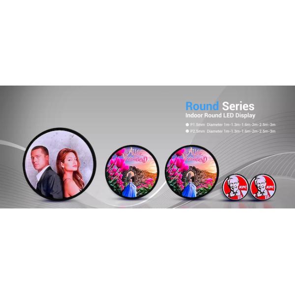 HD Круглый телевизор LED видеостены для рекламы 800x800 мм