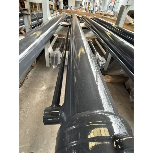 8000mm Stroke Hard Chrome Plated Steel Hydraulic Telescoping Cylinder With Flange