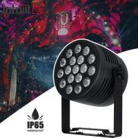 18x20w Led Par Light bar Rgbwa Uv 6in1 Aluminium Dmx Lumière de scène pour mariage Dj Party Disco Club