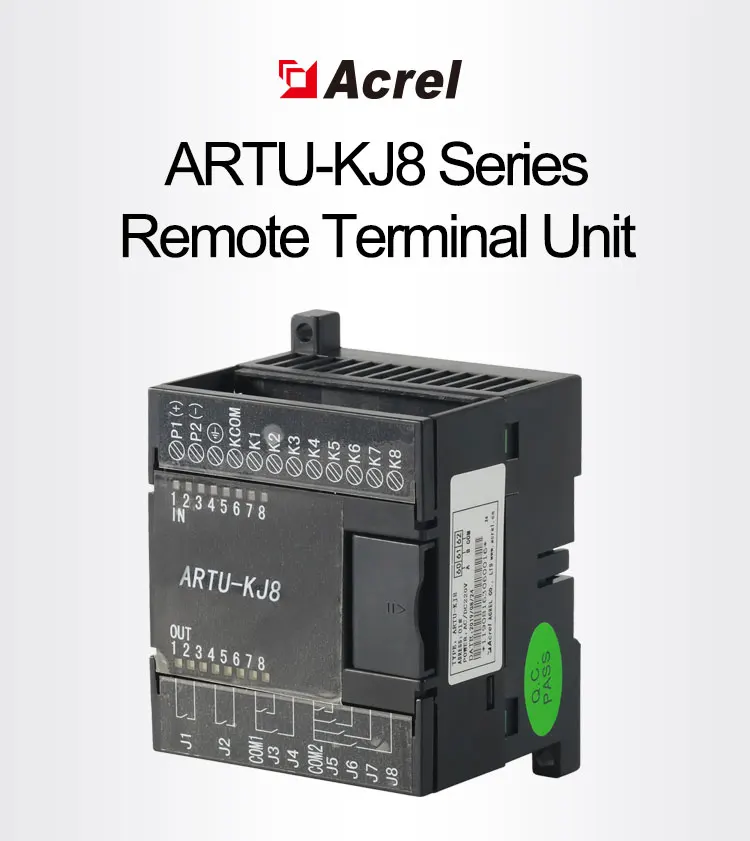 Acrel ARTU-KJ8 серии дистанционный терминал блок 8 схемы переключателя входа и выхода