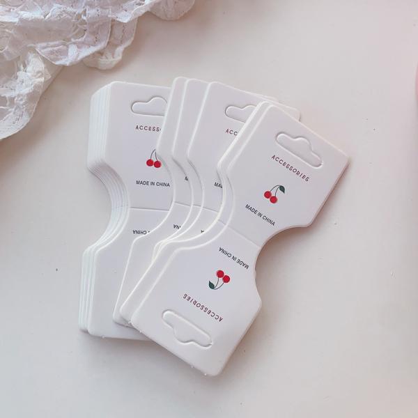 チェリーヘア ネクタイ ディスプレイカード 100個 高品質の紙