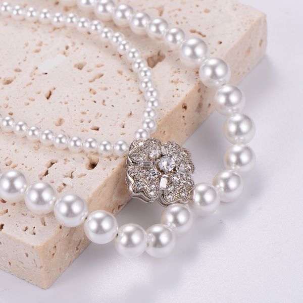High Quality Double layered Knotted Pearl Necklace