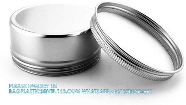 4 Ounce Aluminum Cans 120 ML Screw Lid Metal Storage Tins Containers For Storing Spices, Candies, Lip Balm, Candles