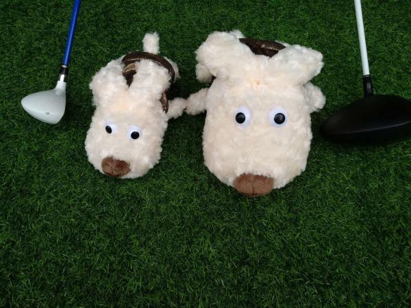 golf head cover , dog head cover , animal head cover , plush head cover , driver head cover