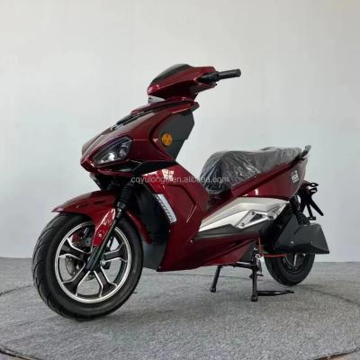 Potente 1500W/2000W Motor Motocicleta elétrica com freio de disco duplo e pneu de 12 polegadas
