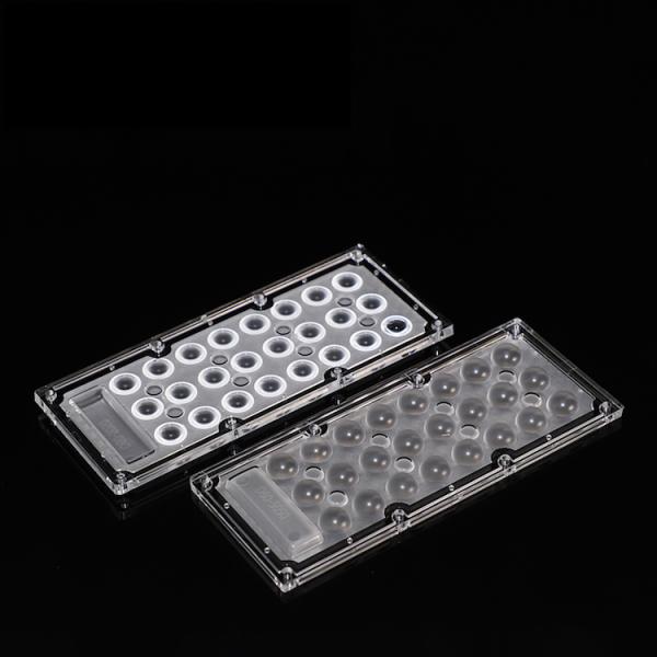 173x71mm 24 LED 5050 SMD Модуль LED Street Light Компоненты с оптическими линзами