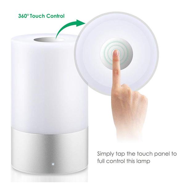 Warm White Childrens Night Light Lamp 256 Colors Changing Touch Switch Durable