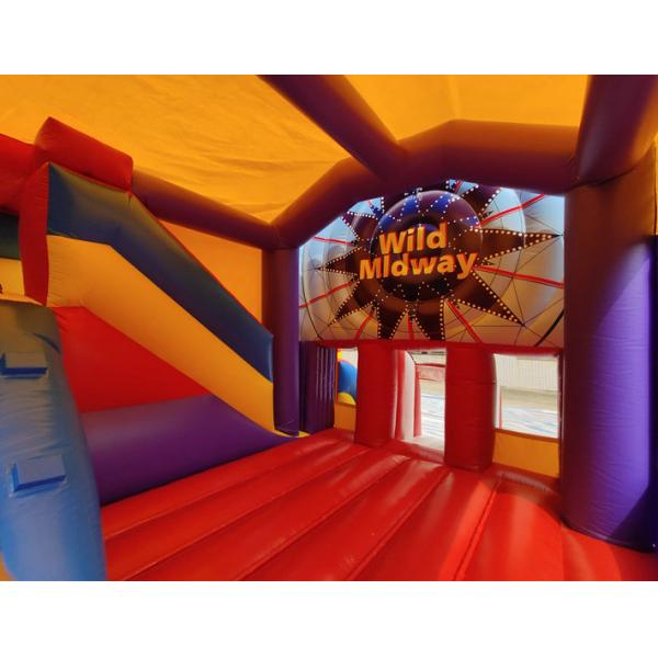 Funny city chirldren commercial inflatable bouncer house combo