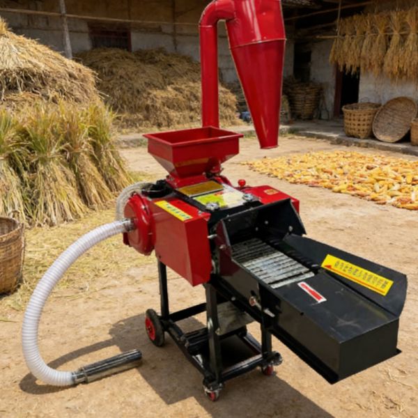 Self Priming Straw Chopper Shredder Suction Forage Grinder Heavy Duty Residue Processor