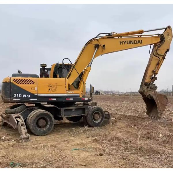 R210 W-9T Использованные колесные экскаваторы 21 тонны Использованные экскаваторы Hyundai