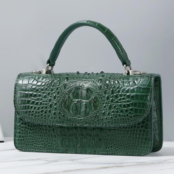 Fashion Designer Genuine Crocodile Leather Women Small Handbag Purse Authentic Alligator Skin Female Flap Shoulder Bag
