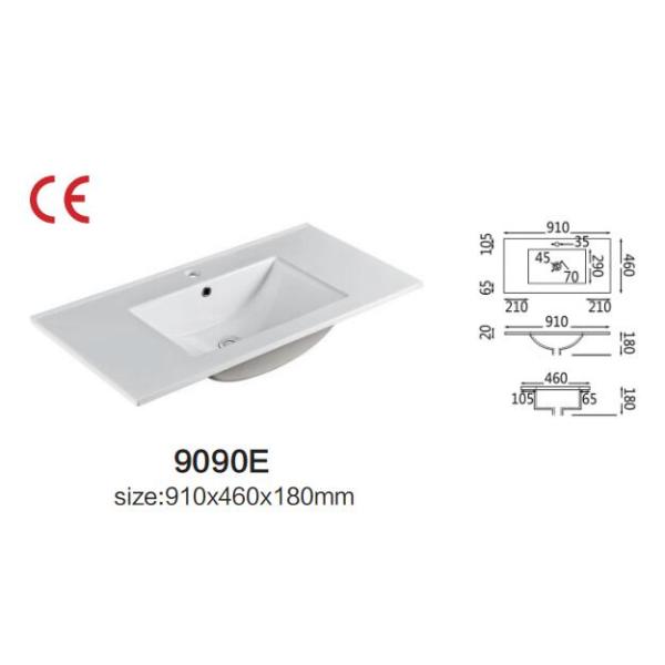 Падение большого американского стандарта прямоугольное в Bathroom 900mm раковин тщеты