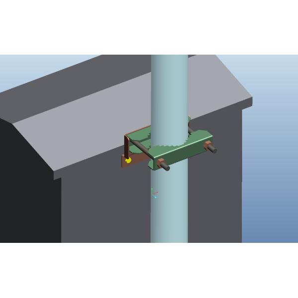 Pole Mounted Battery Cabinet For Outdoor Anti-Corrosion With Powder Coated