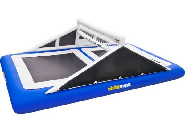 Toddler Inflatable Water Volleyball Court , Floating  Bouncy Blow Up Volleyball Court