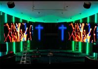 Cor completa interna da tela do diodo emissor de luz da igreja do Signage de Digitas para o sistema de laço video sadio