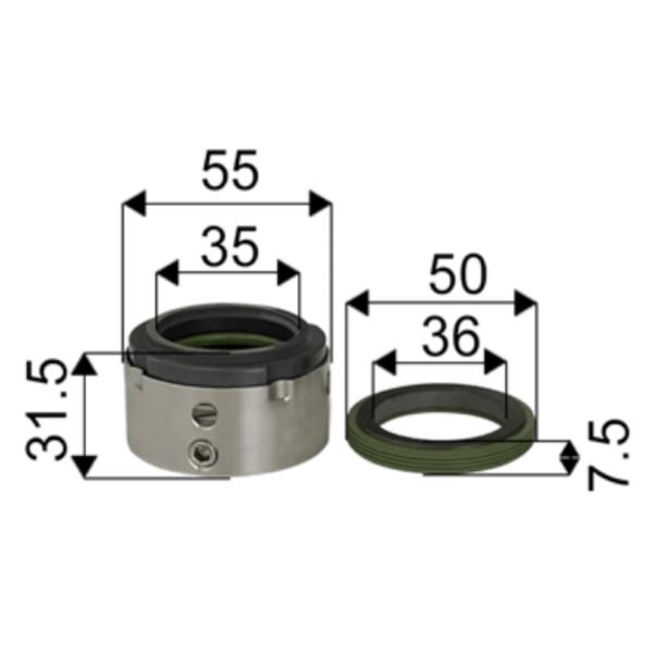 Shanghai Panda Pump Multistage Pump Water Pump Shaft Seal Mechanical Seal Stainless Steel Centrifugal Pump
