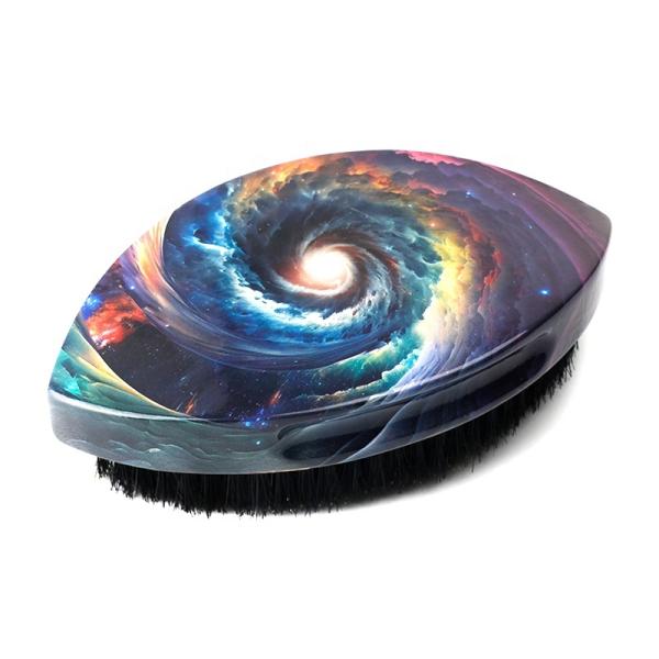 Logo personnalisé brosses de sangle 360 Wave Brush avec poignée en bois