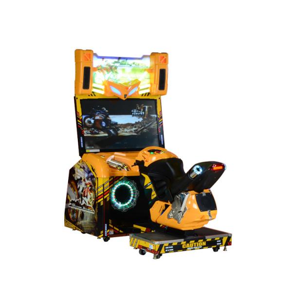 Velomotor de 42 polegadas que competem a máquina da arcada para a cor do amarelo do parque de diversões