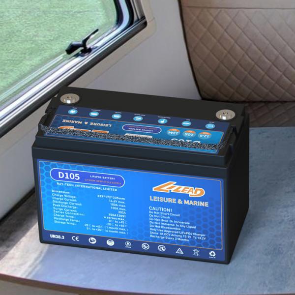 105ah 12v Lithium Ion Boat Battery Lifepo4 Motorhome Lithium Battery