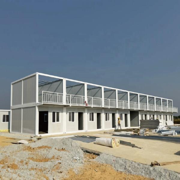 Detachable Container House with Strong Steel Structure Rock Wool Sandwich Panel for Fast Construction