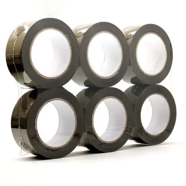 Customized Brown BOPP Packing Tape Single Sided Acrylic Non-Toxic Durable Waterproof Closure for Sealing Cartons Safety First