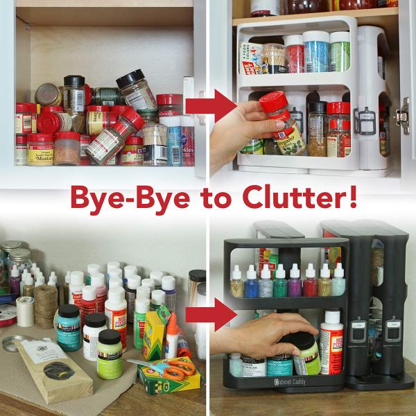 Modular Design Cabinet Organizer for Essential Oil Placement and Cosmetic Storage