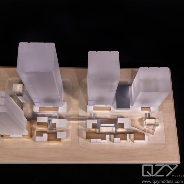 Acrylic Plexiglass Architectural Model Making Supplies Aedas 1/400 Commercial Street