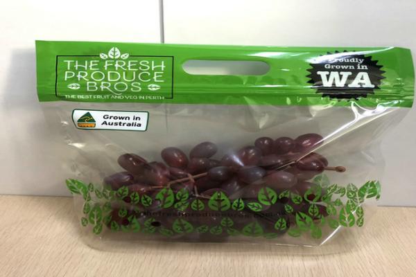 Custom Printing Fresh Fruit Bags Resealable Zipper Protection Antifog For Lettuce Packaging