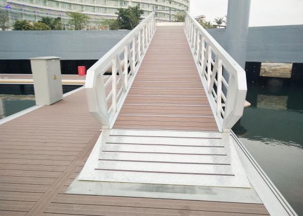 Customized Aluminum Alloy Gangway Ramps With Rollers For Marina Floating Pontoon