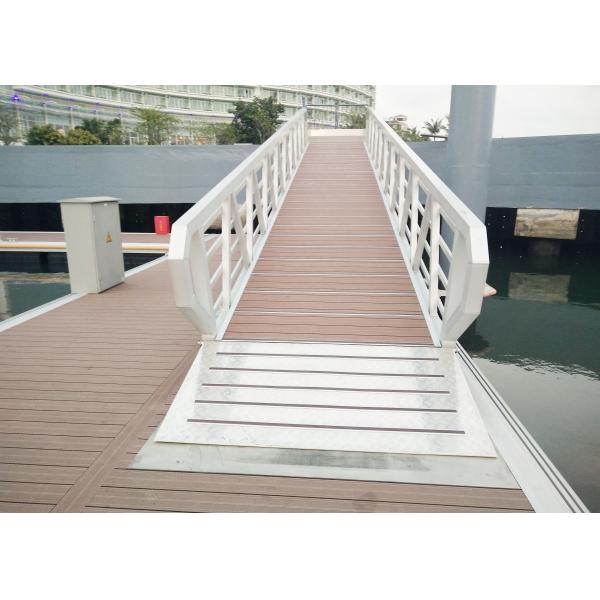 Non-Slip Resistant Aluminum Gangway Floating Bridge Pontoon Customizable Marina Floating Dock