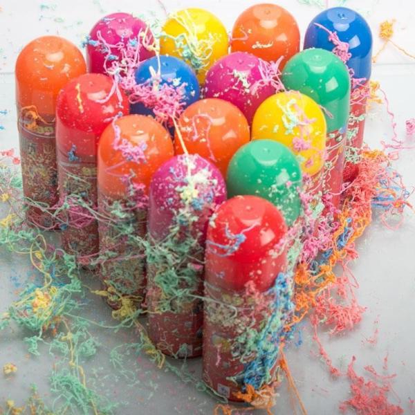 ODM Practical Party Silly String Spray Nonflammable Tin Material