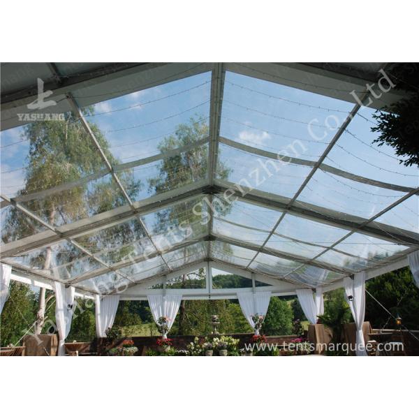 Clear Top / Wall Cover Hard Aluminum Alloy Frame Wedding Tent Water Resistant