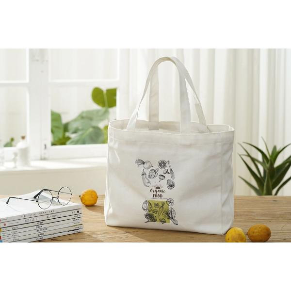 Сумка Tote холста хлопка дам моды бежевая с изготовленным на заказ напечатанным логотипом