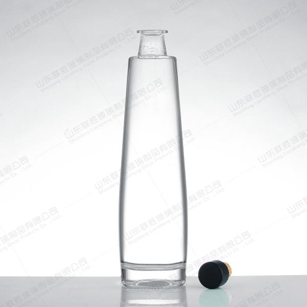 700 ml garrafa de vidro transparente com cores diferentes OEM/ODM material aceitável de colarinho vidro