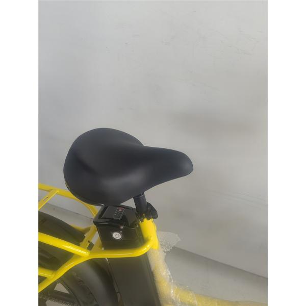 750W 48V E Bicycle 20 Inch Yellow Fat Tire Electric Bike for 31-60 km Range per Power