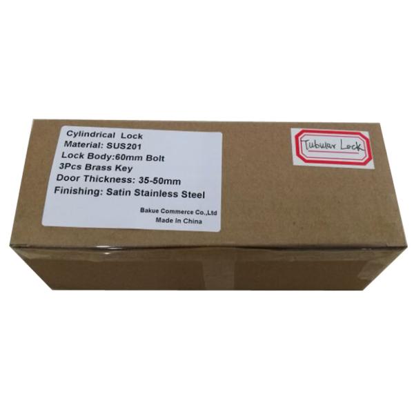 Хром нержавеющей стали цилиндровые дверные ручки цилиндрический замок конфиденциальность ручка замок