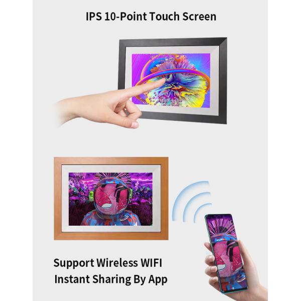 экранного дисплея lcd рамки искусства бумажника wifi 10,1 дюймов рамка nft фото секретного цифровая