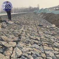 Double tordu 3,05 mm 2m x 1m x 1m paniers en gabion paniers en fil de fer remplis de pierre pour le projet de remplissage de la mer des Philippines