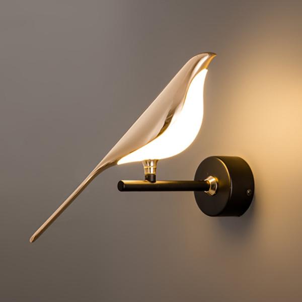 JYLIGHTING Popular Design Bird Wall Lamp Bedside Decoration Wall Lamp Bird Creative Wall Lighting