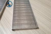 Tela de aço inoxidável do painel do fio da cunha 316l para o filtro do dreno de assoalho
