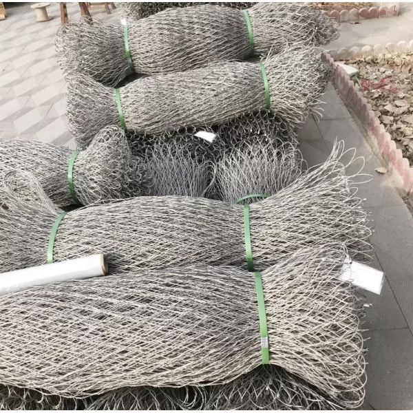 Ferrule Diamond Stainless Steel Wire Rope Mesh Netting for Balustrade