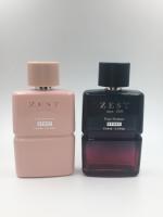 ODM de vidro luxuoso personalizado do OEM da selagem do atomizador da garrafa de perfume do retângulo 2023 100ml com tampão redondo