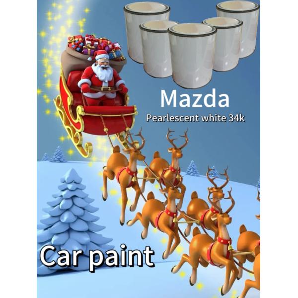 34K White pearl Refinish Car Paint High Resistance Suitable For Angkesela Auto