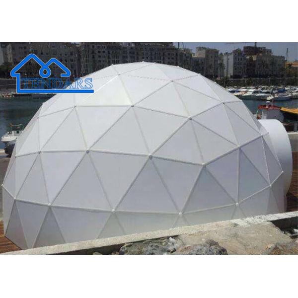 Custom Logo Design Outdoor Geodesic Camping Wind Wall Glamping Dome Tent #6204