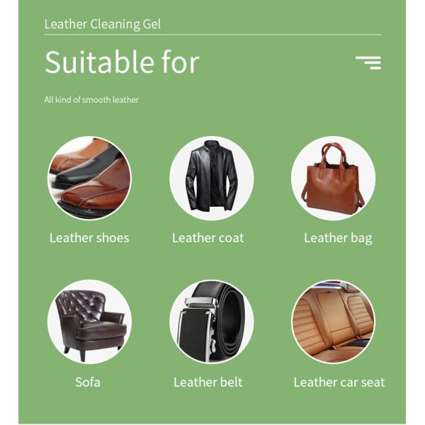 Глубокий кормя гель 100ml чистки перевозчика пятна набора заботы PU кожаный