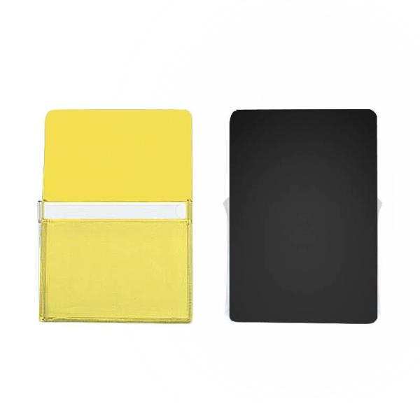 Porta-canetas para quadro branco de apagamento a seco de PVC transparente azul amarelo branco ODM