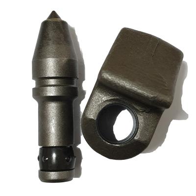 25mm Tungsten Carbide Tip Rock Auger Bullet Teeth , Bullet Teeth For Augers