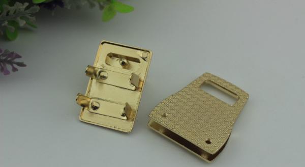 Dedicated design fashion accessories hardware gold metal twist lock for handbag