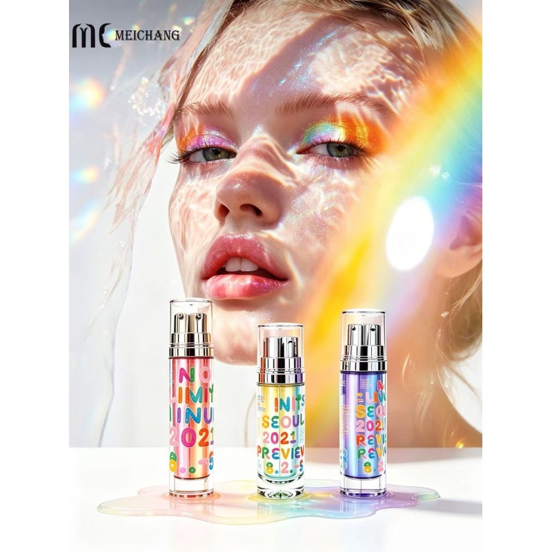 12.5+12.5ml / 15+15ml / 25+25ml Dual Wall Dual Chamber Double Pump Serum Bottle 0.25ml Fixed Dosage for Day & Night Skincare Packaging (Retinol & Vitamin C)(MC-1605)