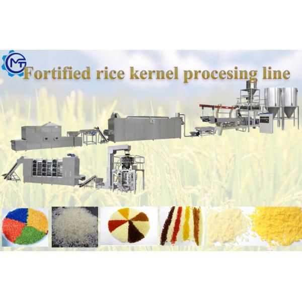 Extrusion Fortified Artificial Rice Making Machine Stainless Steel 304 Or 201